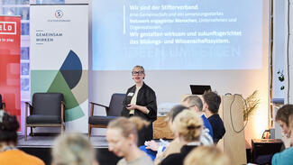 Transformationslabor Hochschule: Kick-off-Veranstaltung am 23. Januar 2025 in Berlin (Foto: Julia Merkel) Transformationslabor Hochschule: Kick-off-Veranstaltung am 23. Januar 2025 in Berlin (Foto: Julia Merkel)