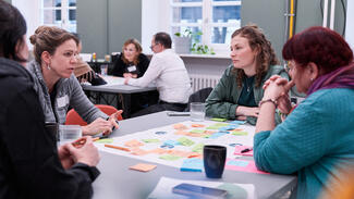 Transformationslabor Hochschule: Kick-off-Veranstaltung am 23. Januar 2025 in Berlin (Foto: Julia Merkel) Transformationslabor Hochschule: Kick-off-Veranstaltung am 23. Januar 2025 in Berlin (Foto: Julia Merkel)