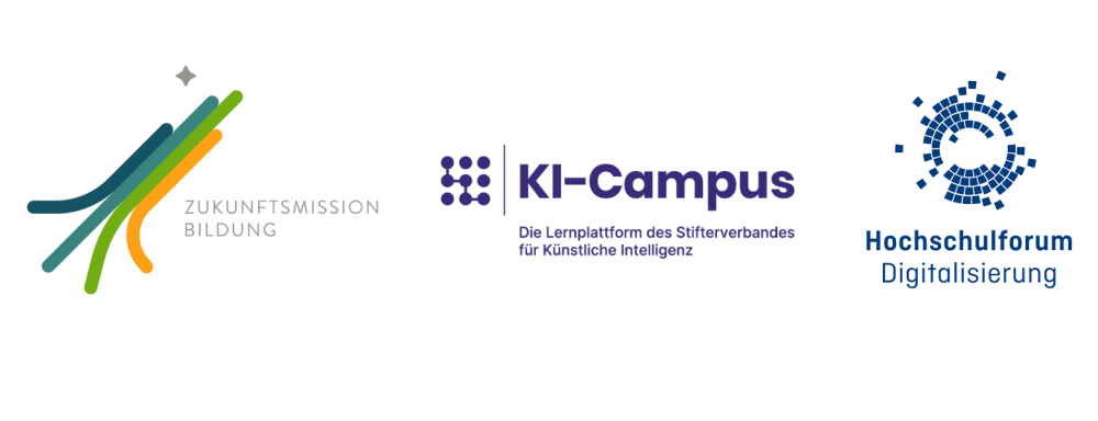 Partner der Strategiebriefings: Zukunftsmission Bildung, KI-Campus und Hochschulforum Digitalisierung