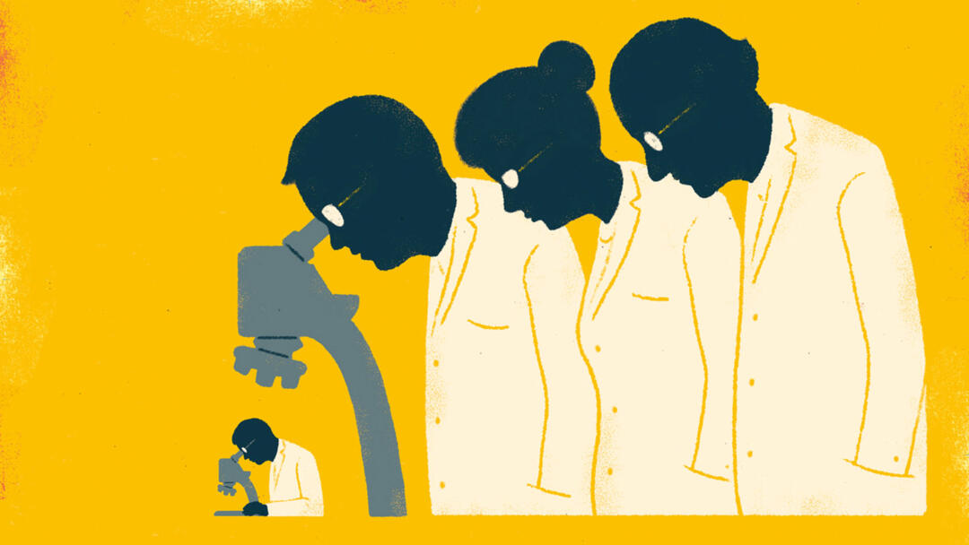 Peer Review in der Wissenschaft (Illustration: Jens Bonnke) Illustration: Jens Bonnke