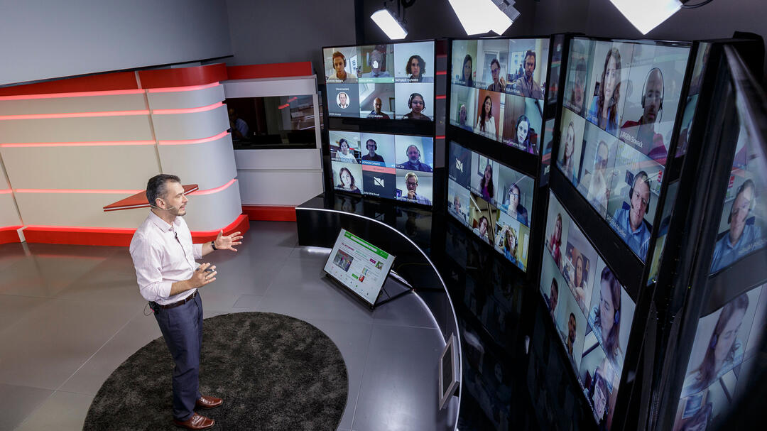 Studio für Onlinelehre (Foto: @IESE Business School) Studio für Onlinelehre (Foto: @IESE Business School)