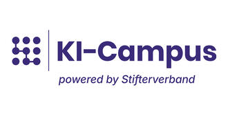 KI-Campus powered by Stifterverband (Logo)