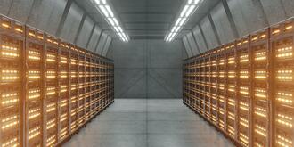 Blick in ein Datencenter