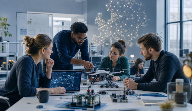 Hackathon-Szene Drohnenentwicklung