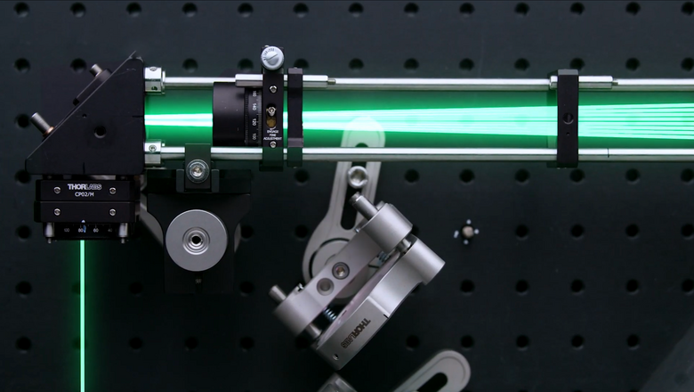 (Foto Screenshot Fraunhofer Video) Darstellung des Lasers