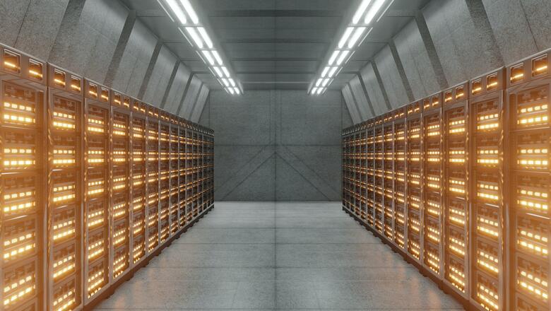 Blick in ein Datencenter