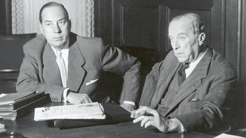 Ernst Hellmut Vits und Richard Merton (Foto: Photo-Holtmann)