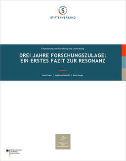 Drei Jahre Forschungszulage (Cover)