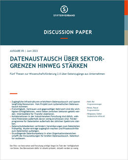 Datenaustausch über Sektorgrenzen hinweg stärken (Cover)
