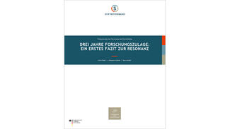 Studie "Drei Jahre Forschungszulage: Ein erstes Fazit zur Resonanz" (Cover)