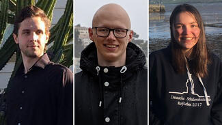 Johannes Grell, Yannik Waßmuth und Sofia Raible