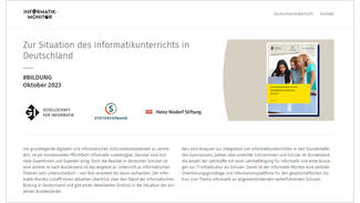 Informatik-Monitor (Website zur Untersuchung)
