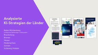 Übersicht über die untersuchten KI-Strategien der Bundesländer (Grafik) Übersicht über die untersuchten KI-Strategien der Bundesländer (Grafik)