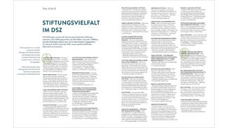 Beispielseiten aus dem DSZ-Jahresbericht 2023/2024