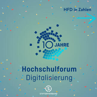 Das Hochschulforum Digitalisierung in Zahlen (Visual) Das Hochschulforum Digitalisierung in Zahlen (Visual)