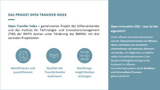 Ergebnisse des Projekts "Open Transfer Index" Ergebnisse des Projekts "Open Transfer Index"