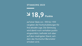 hochschul-barometer_2024_zentrale_ergebnisse_01.jpg Die Stimmung wird von den Hochschulen noch verhalten positiv eingeschätzt. (Grafik)
