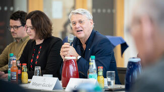 Zukunftsforum Forschung & Innovation in Bremen am 12. Februar 2025 (Foto: Hannes von der Fecht) Zukunftsforum Forschung & Innovation in Bremen am 12. Februar 2025 (Foto: Hannes von der Fecht)