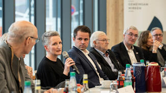Zukunftsforum Forschung & Innovation in Bremen am 12. Februar 2025 (Foto: Hannes von der Fecht) Zukunftsforum Forschung & Innovation in Bremen am 12. Februar 2025 (Foto: Hannes von der Fecht)