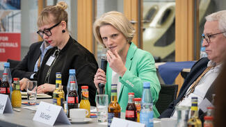 Zukunftsforum Forschung & Innovation in Bremen am 12. Februar 2025 (Foto: Hannes von der Fecht) Zukunftsforum Forschung & Innovation in Bremen am 12. Februar 2025 (Foto: Hannes von der Fecht)