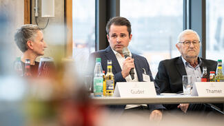 Zukunftsforum Forschung & Innovation in Bremen am 12. Februar 2025 (Foto: Hannes von der Fecht) Zukunftsforum Forschung & Innovation in Bremen am 12. Februar 2025 (Foto: Hannes von der Fecht)