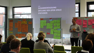 Impressionen vom Netzwerktreffen Transfer 2025 (Foto: Elena Hungerland/Stifterverband)