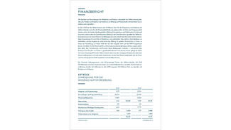 Finanzbericht