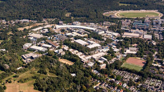 Luftbild des DESY-Standorts Hamburg (Foto: Reimo Schaaf/DESY)