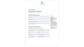 Bewerbungsbogen