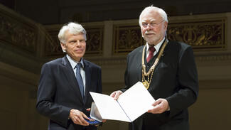 Verleihung der Leibniz-Medaille an Andreas Barner (Foto: Judith Affolter)