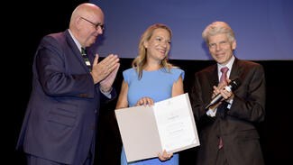 Communicator-Preisverleihung 2018 an Antje Boetius (Foto: Rainer Unkel)