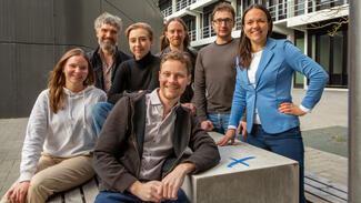 Communicator-Preisträger 2022: Das DenXte-Team (Foto: Christoph Sapp/Universität Düsseldorf)