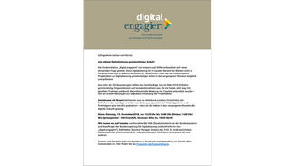 digital.engagiert (Einladung zur Preisverleihung)