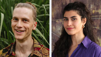 Jonathan Muth (li.) und Narges Panjalipoursangari