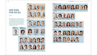 Beispielseiten aus dem DSZ-Jahresbericht