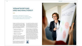 Beispielseiten aus dem DSZ-Jahresbericht