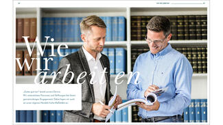 Beispielseiten aus dem DSZ-Jahresbericht