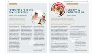 Beispielseiten aus dem DSZ-Jahresbericht 2019/20