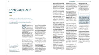 Beispielseiten aus dem DSZ-Jahresbericht 2019/20