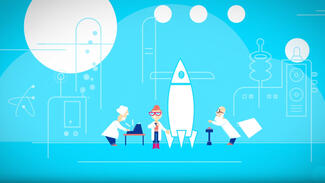 Kerzenwachs-Rakete (Video)