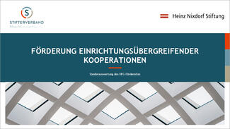 Förderung einrichtungsübergreifender Kooperationen (Cover)