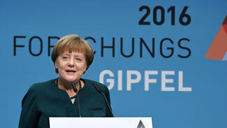 Forschungsgipfel 2016: Angela Merkel (Foto: David Ausserhofer)