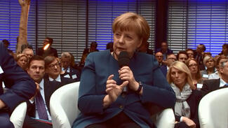 Angela Merkel auf dem Forschungsgipfel 2016