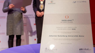Genius loci-Preis: Preisverleihung an die Uni Mainz (Foto: Stefan F. Sämmer/JGU)