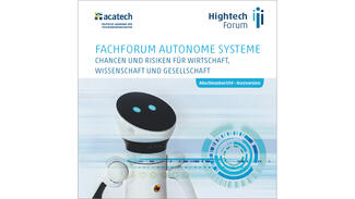 Hightech-Forum: Abschlussbericht des Fachforums Autonome Systeme (Cover)