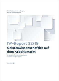 IW-Report Geisteswissenschaftler auf dem Arbeitsmarkt (Cover)