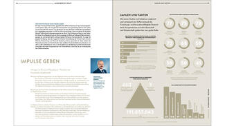Beispielseiten aus dem Tätigkeitsbericht 2016/17