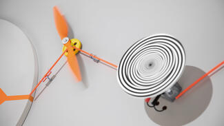 Installation "Wirkungen" von Frank Hülsbömer