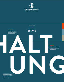 Stifterverband-Jahresbericht 2017/2018 (Cover)