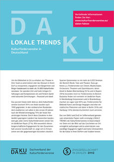 Kulturfördervereine in Deutschland: Lokale Trends (Cover)